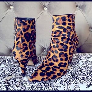 Vince Camuto Leopard Booties Sz. 8 - Like New Women | Color: Brown | Size: 8
